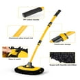 thumbnail image 3 of HLONK 15°Stretchable Car Wash Brush with Long Handle  Extension Pole Microfiber Cleaning Mop  Exterior Interior Detailing 2 in 1 Carwash Duster  Car Wash Brush for RV  Truck  Auto  SUV, 3 of 7