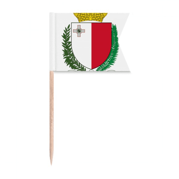 Malta Europe National Emblem Toothpick Flags Labeling Marking for Party Cake Food Cheeseplate
