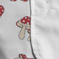 thumbnail image 4 of Mushroom Microwave Oven Cover, Repeating Botanical Items with Polka Dots on a Plain Background, Water Resistant Organizer with Pockets for Kitchen, 36" x 12", Dark Pink Champagne, by Ambesonne, 4 of 4