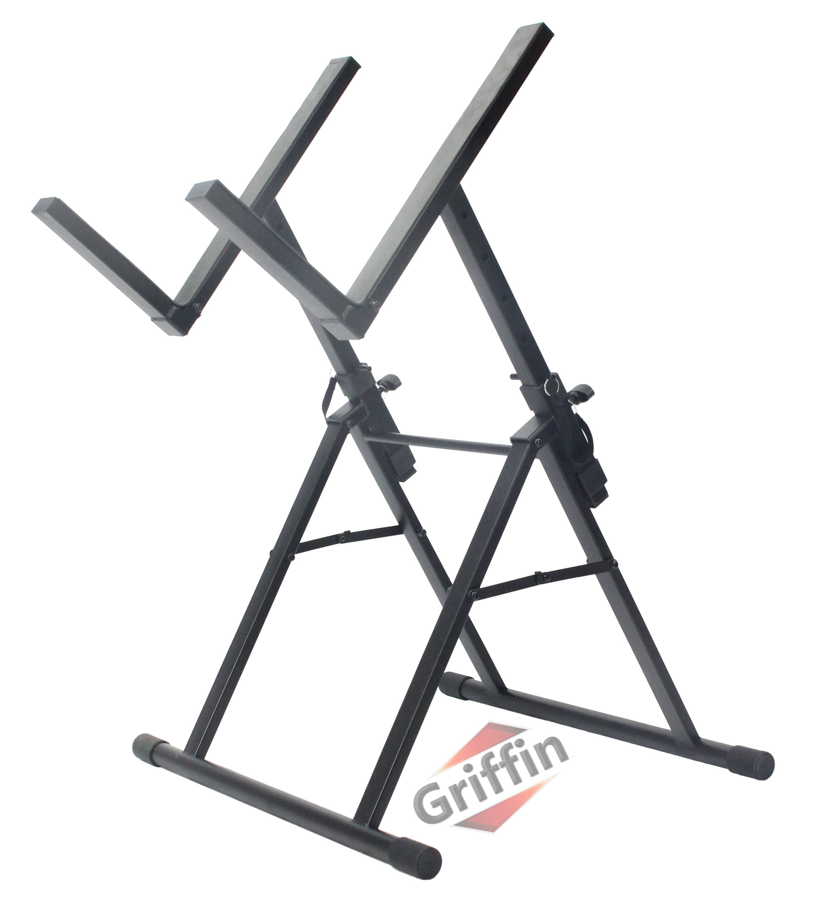 Griffin Guitar Amplifier Stand (Stage-FramePRO Series) – Low Profile Audio Amp Tilt Back Adjustment – Combo PA Speaker Karaoke Monitor Holder – Speaker Cabinet Studio Equipment Platform Riser