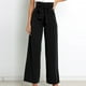 thumbnail image 1 of ICHUANYI Clearance Women's Solid Color High-waist Loose Women's Wide Leg Pants(Black, XL) ICHUANYI WER2023080805284, 1 of 7