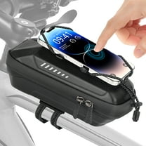 Bike Bag with Phone Holder, EEEkit Waterproof Cycle Front Frame Handlebar Bag with Phone Mount