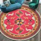 thumbnail image 4 of Alfombra étnica de mandala lavable para interiores, estilo bohemio, redonda, antideslizante, moderna, para sala de estar, dormitorio y comedor., 4 of 4
