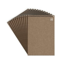 MyOfficeInnovations Recycled Steno Pads 6" x 9" Gregg Ruled White 80 Sh./Pad 12 Pds/PK 685016