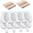 thumbnail image 1 of 2 paquetes de moldes para helado, moldes de silicona para helado, moldes para pasteles Magnum, perfectos para usar como moldes para helado, moldes para paletas, moldes para postres, moldes, 1 of 5