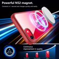 thumbnail image 2 of Funda Hensinple para iPhone SE de 4,7 pulgadas, magnética, transparente, roja, MagSafe, 2 of 7