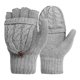 thumbnail image 2 of Flip Cute Guantes de lana de doble uso, cálidos guantes de lana de medio dedo y medio dedo de otoño e invierno para mujeres y hombres Ormromra 2034345-1, 2 of 9