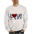 thumbnail image 2 of guisaled Valentines Sweatshirts for Women Men Couple Long Sleeve Crewneck Tops Unique Anniversary for Wife Husband, 2 of 5