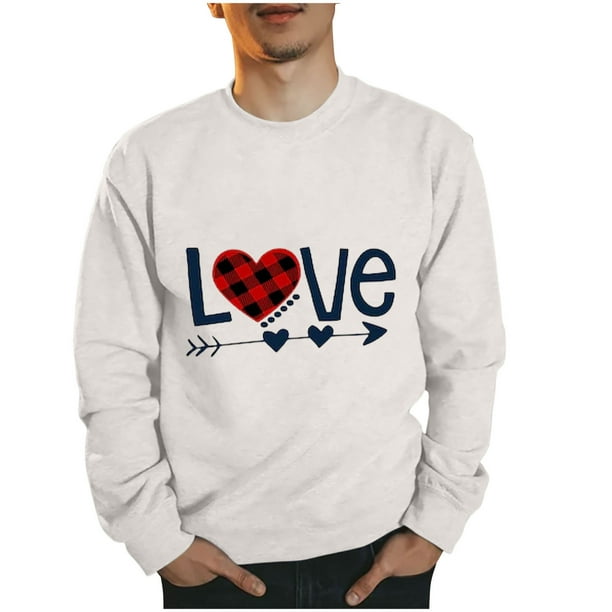 Sudaderas sin capucha para hombre, estilo casual, a la moda, con cuello redondo, estampado, de manga larga, blusas de manga larga y cuello redondo, blusas de poliéster para hombre