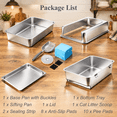 thumbnail image 5 of X-Large Pull-out Sifting Stainless Steel Cat Litter Box With Lid For Pine Pellets, 5 of 6