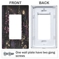 thumbnail image 3 of Yayeee Rocker Switch Wall Plate 1-Gang 4.6"x2.9" Home Decorative Outlet Cover, Dark Gothic Floral, 3 of 6