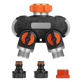 thumbnail image 2 of European Standard External Thread Double Passage With Nipple Valve Water Divider Garden Joint Diverter Valve European Regulations, 2 of 5