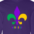 thumbnail image 4 of Inktastic Mardi Gras Fleur De Lis Long Sleeve T-Shirt, 4 of 5