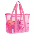 thumbnail image 1 of Mesh Beach Bag Waterproof Sandproof - Large Tote Pool Bag for Women Vacation Essentials Beach Accessories Rose, 1 of 6