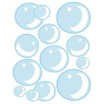 Cute Bubble Wall Decals for Kids Room Decor Includes (13) Bubble Stickers 1.25"-3.5"