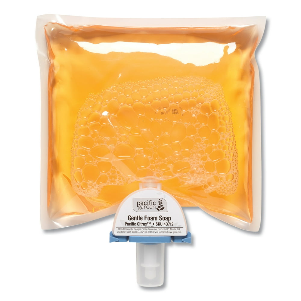 Pacific Garden Gentle Foam Soap Dispenser Refill Citrus 1200 mL 4/Carton 43712