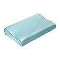 thumbnail image 1 of ¡Oferta en Tainini! Funda de almohada de satén para cabello y piel, funda de almohada de satén de seda, tamaño estándar, funda de almohada sedosa de 50 x 30 cm (azul claro)., 1 of 1