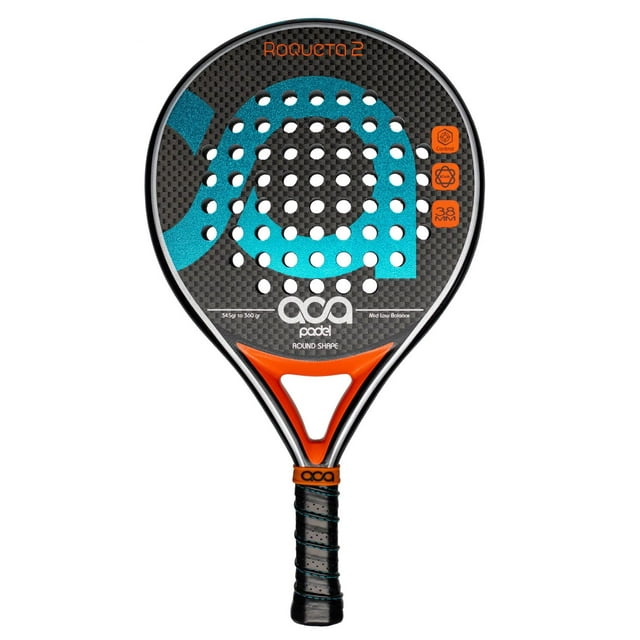 Pala de Pádel Aca Roqueta 2 Azul con Fibra de Vidrio y Marco de Carbono