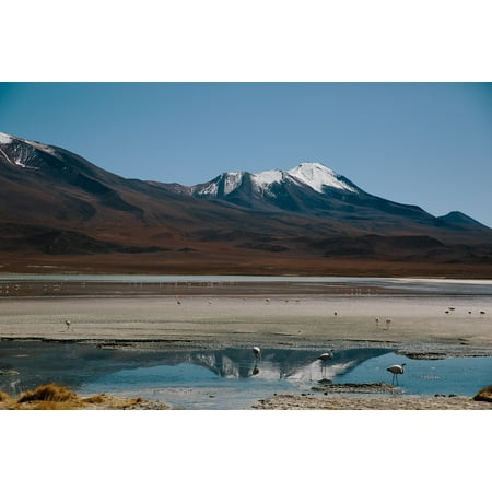 Framed Art for Your Wall Mountains Outdoors Lake Valley Tundra Landscape 10x13 Frame