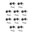 thumbnail image 3 of sweethay Gancho para la oreja Auriculares con cable con micrófono Auriculares acolchados Esponja Orejeras Auriculares Música Auriculares Negro 10piezas, 3 of 6