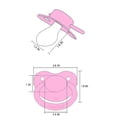 thumbnail image 4 of CutiePlusU Adult Sized Pacifier Dummy for Adult Babies-Large Shield Pink, 4 of 5