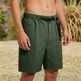 thumbnail image 6 of Men's Hiking Cargo Shorts 10" with Zipper Pockets Quick Dry Casual Stretch Golf Work Elastic Waistband Short Outdoor Summer Green, 6 of 9