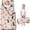Poodle and Flowers Pink Pattern, variant on Dachshund and Wine Pink Pattern Teens Toddler Nap Mat with Pillow, Sleeping Mat Bag for Preschool Daycare 59"x22"