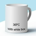 thumbnail image 2 of Sublimation Mugs, Cups 11oz Sublimation Ceramic Blank Coffee Mugs,White Cups, Sulimation Blanks, Blank White Mugs-36 pack bulk bundle (36pc White), 2 of 7
