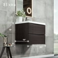 thumbnail image 2 of Eviva Smile 30" Chestnut Modern Bathroom Vanity Set with Integrated White Acrylic Sink, 2 of 7