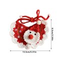 thumbnail image 3 of Fiudx Decoraciones navideñas para interiores Bufanda navideña para mascotas Bufanda navideña para mascotas pequeñas y perros Decoración navideña Linda decoración de fiesta para Navidad, 3 of 6