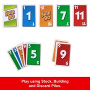 Mattel, SKIP BO Card Game (Pack of 4)