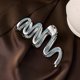 thumbnail image 4 of lote De 4 Grandes Pinces Cheveux En Mtal Argent Pour Femme Et Fille, 4 of 5