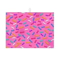thumbnail image 1 of Microfiber Drying Mat, Magenta Candy Print Dish Drying Mat for Kitchen Counter, 18 x 24 inches, 1 of 9