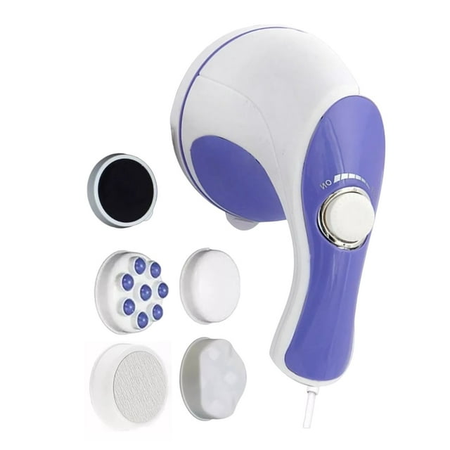 Masajeador Eléctrico Corporal Muscular Profesional Blanco con Azul Belug Masajeador Eléctrico Corporal