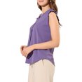thumbnail image 5 of Allegra K Women's Ruffled Sleeveless Pullover V- Neck Work Blouses Tops, 5 of 8