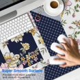 thumbnail image 2 of Long Mouse Pads for Desk,Pioneer Flower Floral Print Pattern Desk Mats on Top Of Desks, Desk Mouse Pad Extra Large with 3mm Non-Slip Base and Stitched Edge for Gaming,Office,Work,Home 47.3"x23.6", 2 of 6