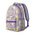 thumbnail image 2 of "Sunflower Floral Backpack - Durable & Spacious School Backpack for Women & Teens, Water-Resistant Fabric, Laptop Pocket, Ergonomic Straps, Perfect for Work, College, Wildflower Print Fashion", 2 of 6