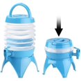 thumbnail image 2 of Dispensador de agua plegable: barril plegable, caño, soporte, 3,5 litros, azul/transparente (bote de agua para dispensador de agua) Feliz Sencillez, 2 of 4