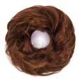 thumbnail image 2 of Human Hair Bun Extension Elastic Messy Fluffy Chignon Donut Updo Hair Pieces Ponytail Extensions, 2 of 7