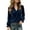 Navy, variant on Christmas Dressy Blouses for Women Velvet Ruffled V Neck Drawstring Flared Cuffs Curved Hem Soft Tunic Top for Party Festival Trendy