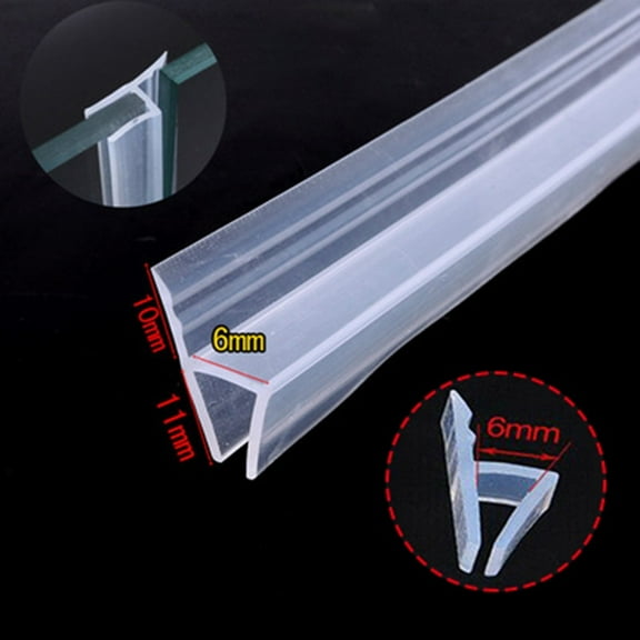 1Pcs 2M Shower Door Seal Bath Shower Strip Seal Screens Doors Glass Seals Gaps Home Improvement 6Mm/8Mm/10Mm/12Mm