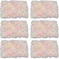 thumbnail image 1 of Miumaeov 6Pcs Artificial Flowers Wall Romantic Rose Flower Wall for Background Decoration Roses Wall Panel Hanging Wedding Venue Main Road Decor Silk Flower Panels Photo Backdrop Decor, 1 of 9