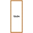 thumbnail image 2 of 12x34 Honey Brown Real Wood Picture Frame Width 0.75 inches | Interior Frame Depth 0.5 inches |, 2 of 8