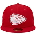thumbnail image 2 of Men's New Era Scarlet Kansas City Chiefs Super Bowl LIV Main Patch 59FIFTY Fitted Hat, 2 of 6