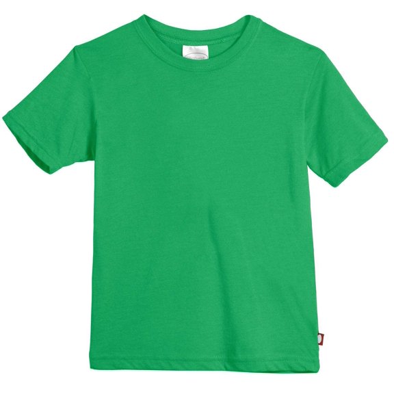 Made in USA Boys Soft Cotton Jersey Short Sleeve Crew Tee | Elf Green
