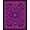 Pink, Pattern 3, variant on Flatwoven High Traffic Area Rug, Electric UV Reactive Geometric Style, Non Slip, Stain Resistant, Washable Area Rugs for Living Room, Bedroom(Purple, 4X6)