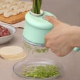 thumbnail image 2 of CNKOO Electric Garlic Chopper Portable Vegetable Slicer Set Handheld Garlic Cutter USB Rechargeable Wireless Food Mincer Kitchen Vegetable Masher for Garlic Onion Ginger Meat, 2 of 10