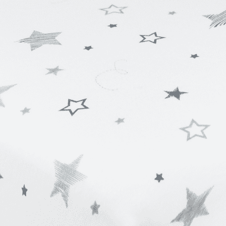 American Baby Co. Cotton Jersey Knit Fitted Cradle Sheet, Grey Super Stars