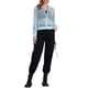 thumbnail image 2 of Chaqueta con puños acanalados INSPIRE CHIC para mujeres, sudadera, chaqueta bomber de malla, talla S, azul claro, 2 of 6