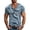 A1-Navy104, variant on XIAONU Men Stripe Print T Shirt Short Sleeve V Neck Slim Fit Everyday Wear Top